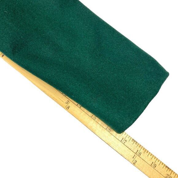 Sag Harbor Front Zip Blazer Womens Sz 18 Green Wool Classic Preppy Career Jacket - Picture 15 of 16